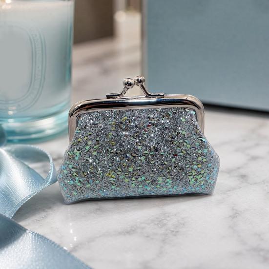 Pailletten Muntzakje, Dames Glitters Muntzakje, Mini Portemonnee met Kiss-Lock Sluiting voor Munten Contant Geld Sieraden
