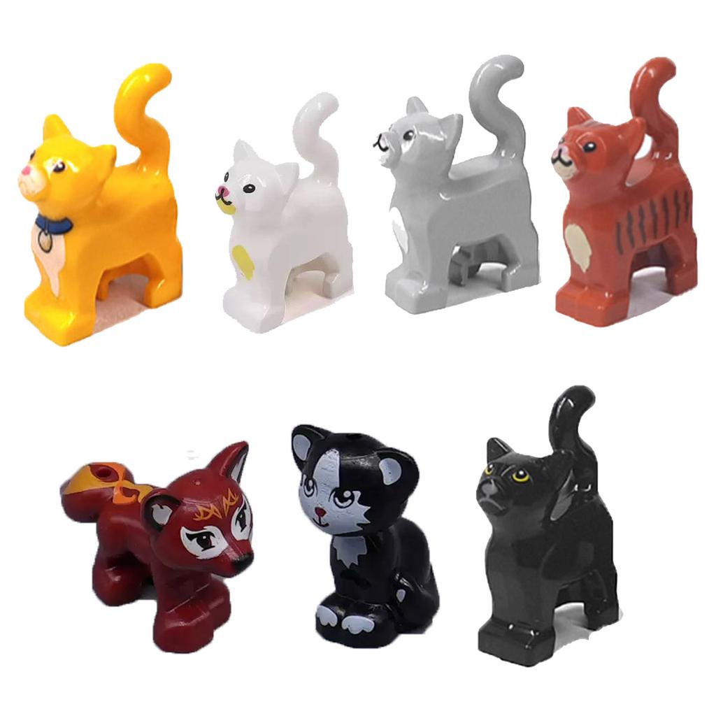 Afrikanische Wildtiere Bausteine Set Löwe Elefant Kamel Hirsch Wolf Giraffe Spielzeugmodell für Kinder Kreatives Kindergeschenk Stein S041