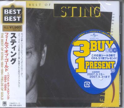 CD STING  Fields Of Gold  The Best Of Sting  UICY6024 AM Records 2005 Japan Obi Rock