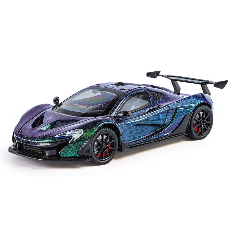 1/24 Simulation McLaren P1 Alloy Model Car Doors and Hood Can Be Opened Has Sound and Lighting Functions Rich In Details