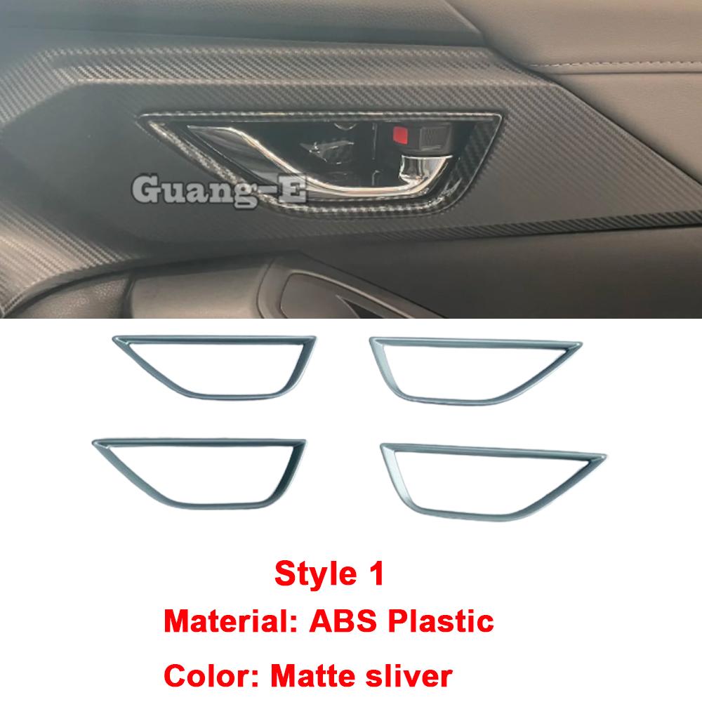 For Subaru Crosstrek XV 2024 2025 ABS Door Handle Water Cup Holder Front Armrest Side Air Vent Outlet Cover Accessory