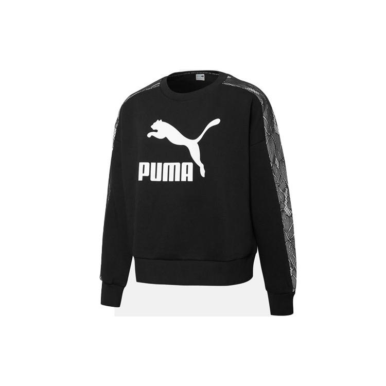 (WMNS) PUMA Pullover Sweatshirts Black Women s 530306-01 M