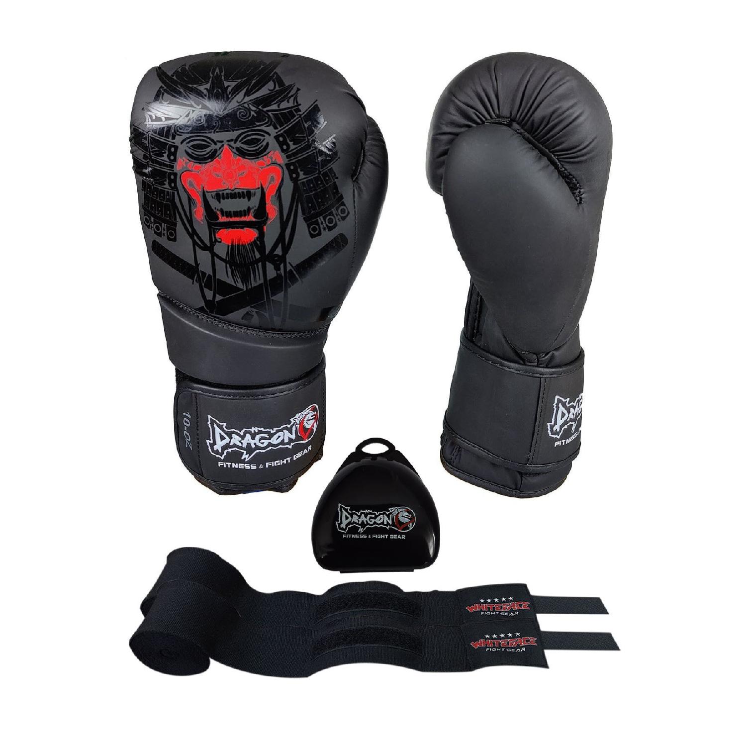 

Боксерские перчатки Yakuza, набор из 3 боксерских повязок и капы Whiteface