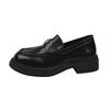 British Style Black Small Leather Shoes Women's Spring and Autumn New Comfortable and Versatile Love Mary Jane Single Shoes