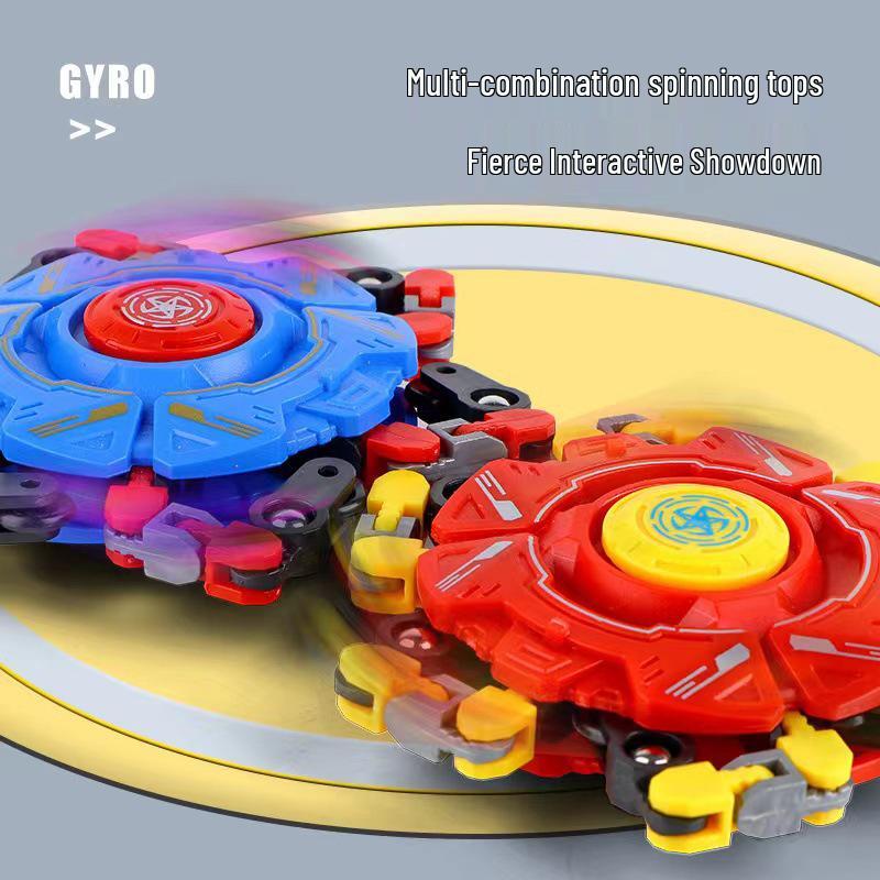 Transforming Robot Fingertip Gyroscope: Ever-changing Mechanical Decompression Toy