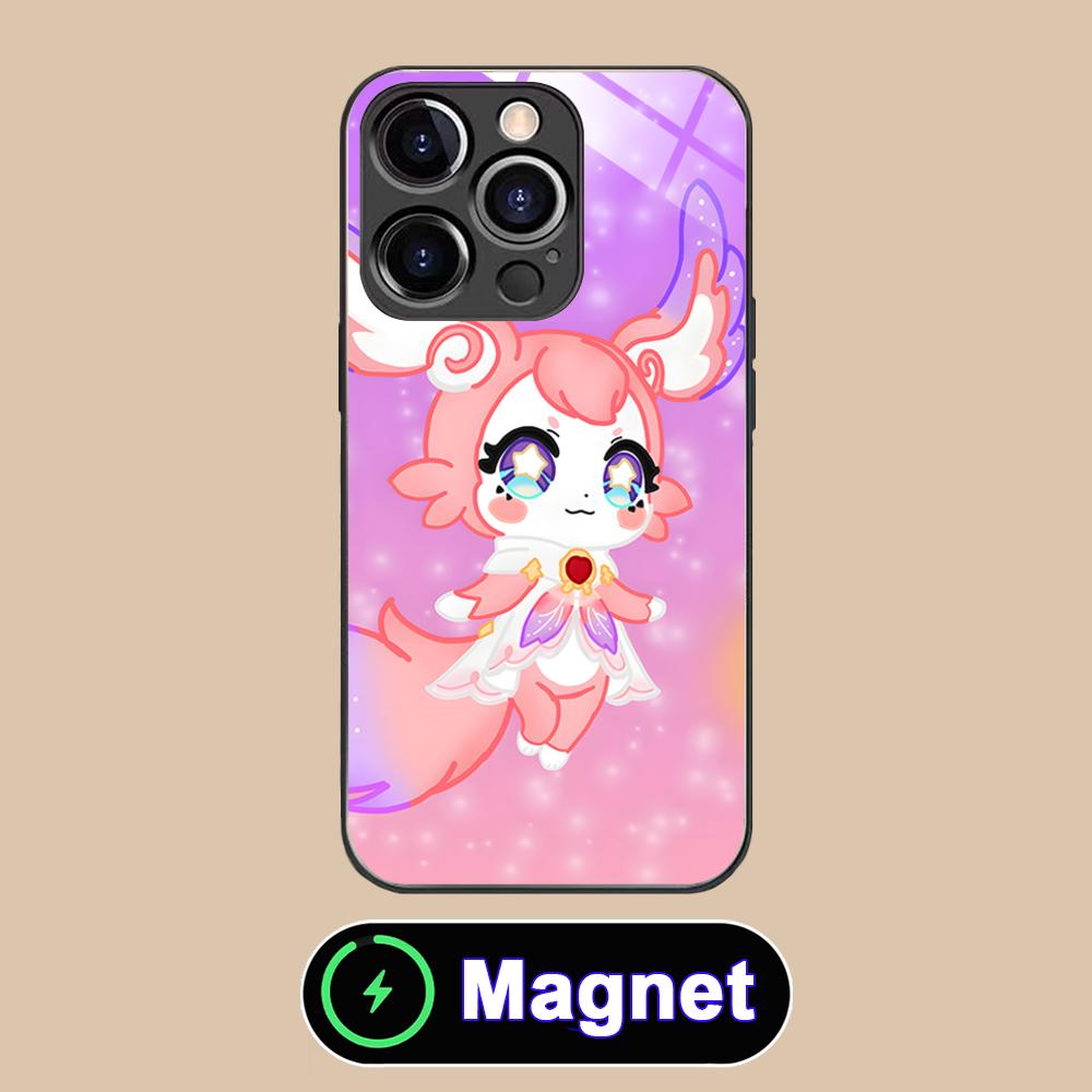 HSR Mem Glass MagSafe Mobile Phone Case for iPhone 17 16 15 14 13 12 11 Air Pro Max Plus Mini Colorful Cover