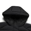 Fila Original Waterproof Duck Down Long Casual Warm Hooded Down Jacket Women Outerwear F51W549908F-BK