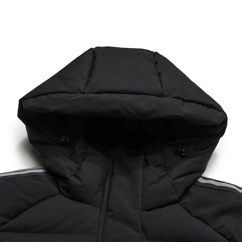 Fila Original Waterproof Duck Down Long Casual Warm Hooded Down Jacket Women Outerwear F51W549908F-BK