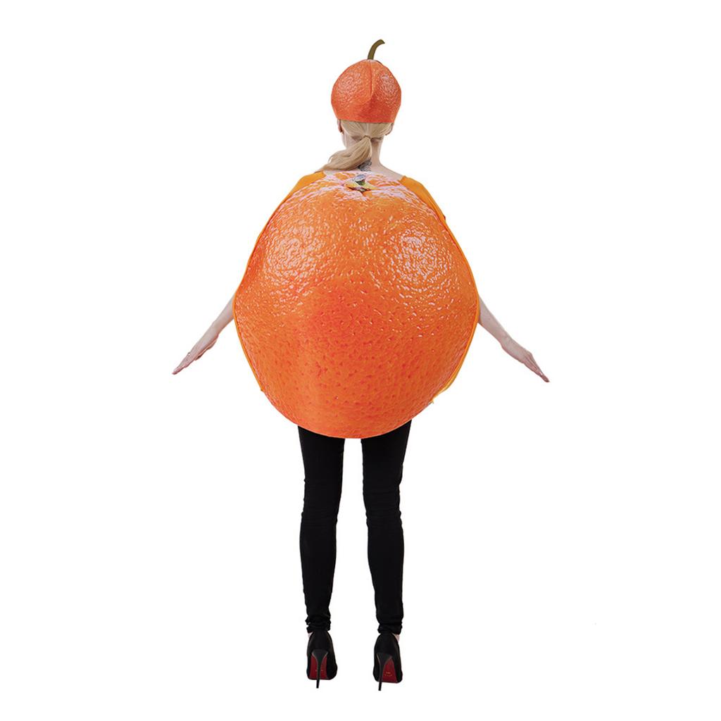 Costume di Halloween per Adulti, Completo Arancione per Uomini e Donne, Divertente Costume da Festa
