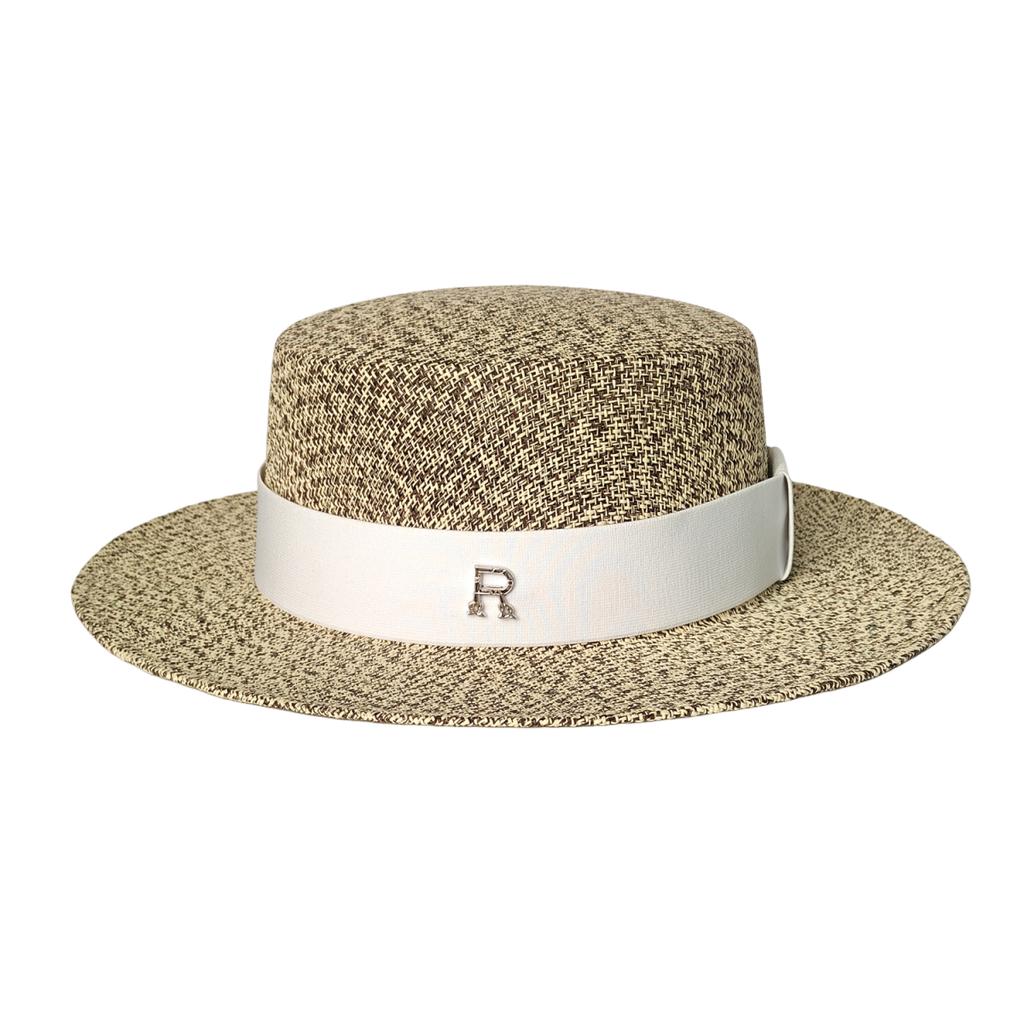 R High Quality Beach Sun Straw Hats For Women Uv Sun Protection Wide Brim Summer Straw Hat Hollow Design Boater Chapeau Femme