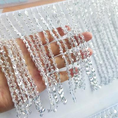 Sequins Tassel Lace, Dance Performance Costume Accessories 20Cm Wide Craft Diy Sewing Accessories Dress