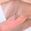 1pcs New Style Stainless Steel Ear Piercing Cz Stud Earrings Snake Moon Round Ball Arc Cartilage Helix Conch Screw Back Earring