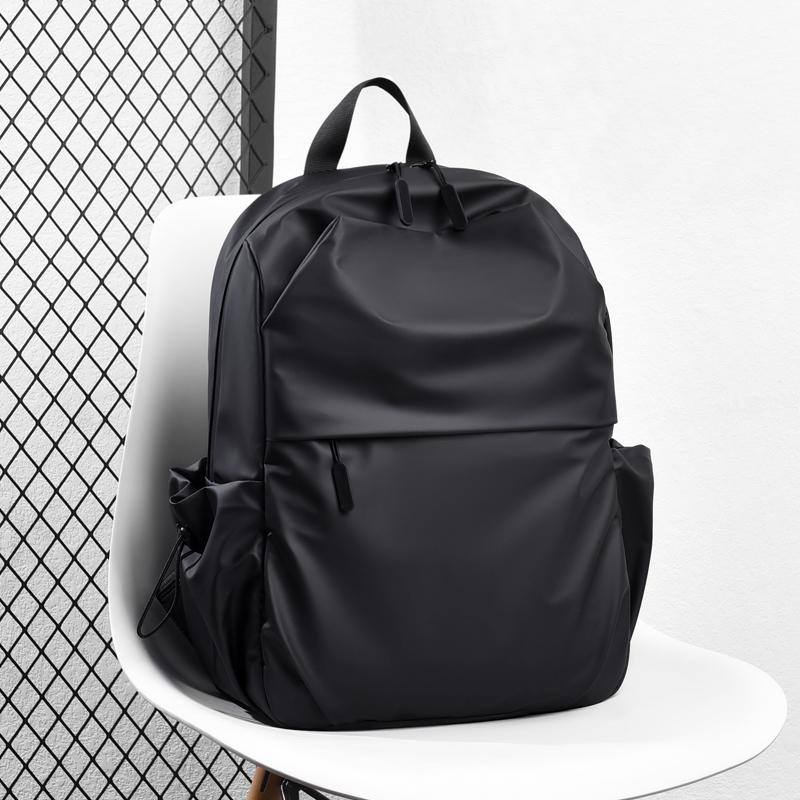 Stylish Black Casual Daypack with Adjustable Shoulder Straps, Large Capacity, for School, Travel, Commuting, Backpack for School