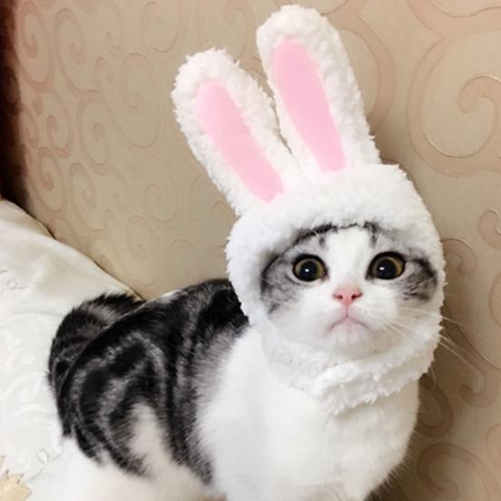 Pet Head Wear Jednobarevná Přenosná Elastická Pokrývka Hlavy Kapuce Klobouk pro Ochranu