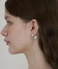 Still Instant Rose With Dew - Earring 04