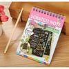 Glun Scratch Notepad For Kids, Theme C1 Pack Of 4 With Magical Rainbow Color Sheets