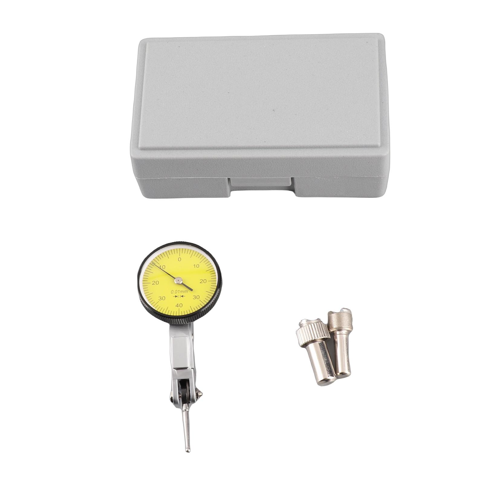 

Indicator, 0.01mm Scale Gauges Measure Tool Bore Gauges Depth Gauges 0 to 0.8mm Magnetic Dovetail Rails Test Indicator for Machini