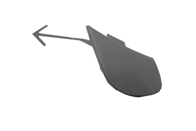 

For Volkswagen Scirocco 2008-2016 Rear Bumper Draw Iron Cover Gray OEM 1K8807441B