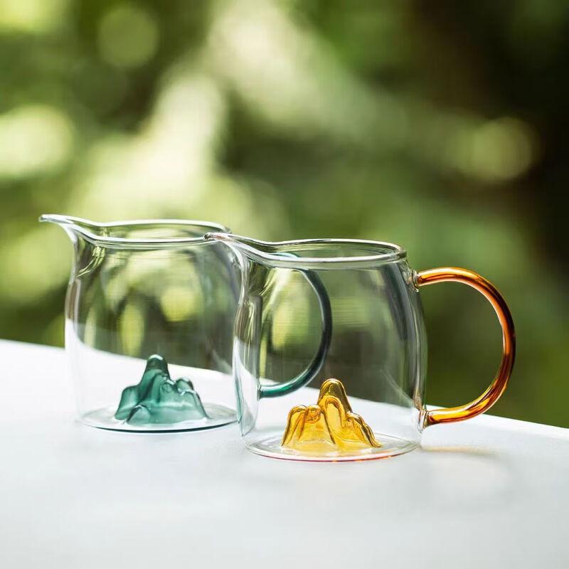 Shangqi Mountain View Glass Fairness Tea Pitcher with Filter