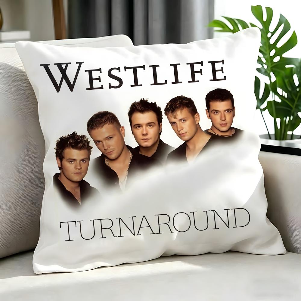 Pop Westlife Cushion Cover Cushion Cover Set 4Pcs 50X50 45X45 40X40 Pillowcase Decorative Sofa Home Decor