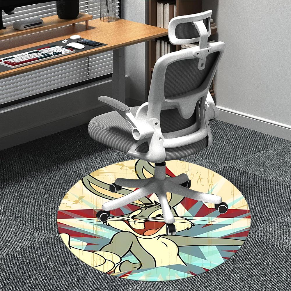 

1pc Office Round Area Rug, Under Office Chairs Bedroom Living Room Home Decor a1022295 80cm by 80cm