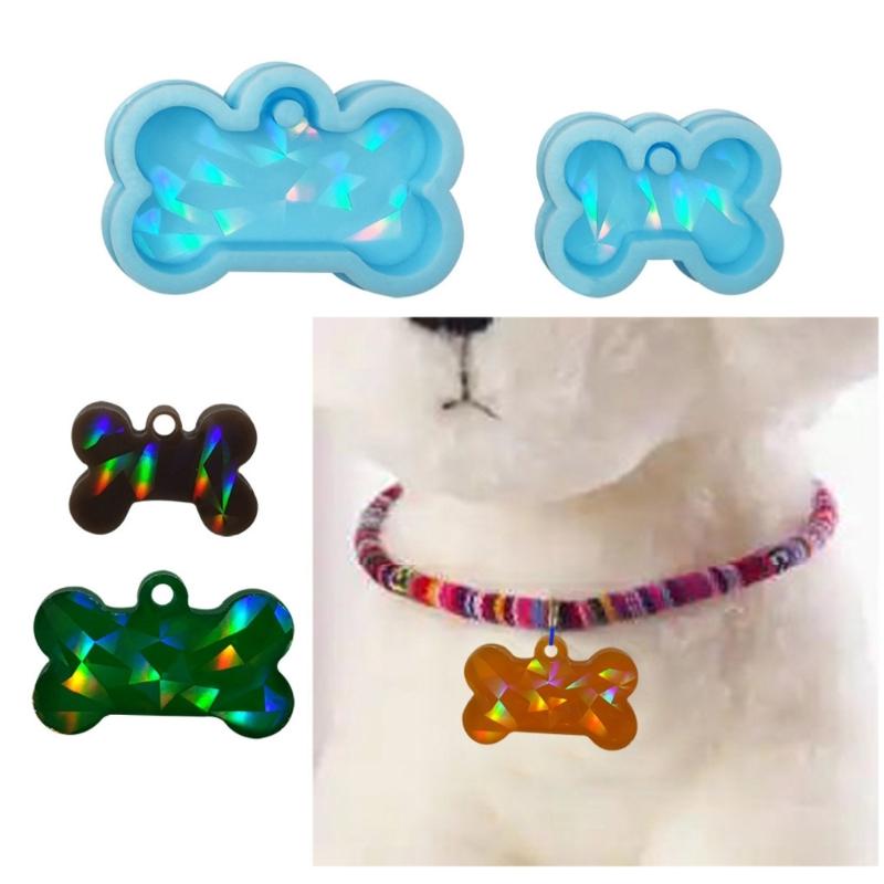 Colorful Holographic Resin Mold Silicone,Heart Resin Mould,Pendant Mold for DIY Jewelry Making Silicone Keychain Mold