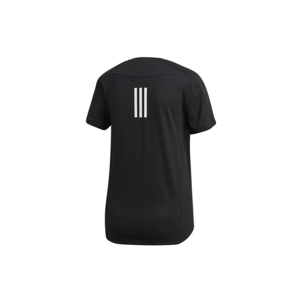 Adidas T Shirts Women's Black Crew Neck Moderate Straight Fit GC6649