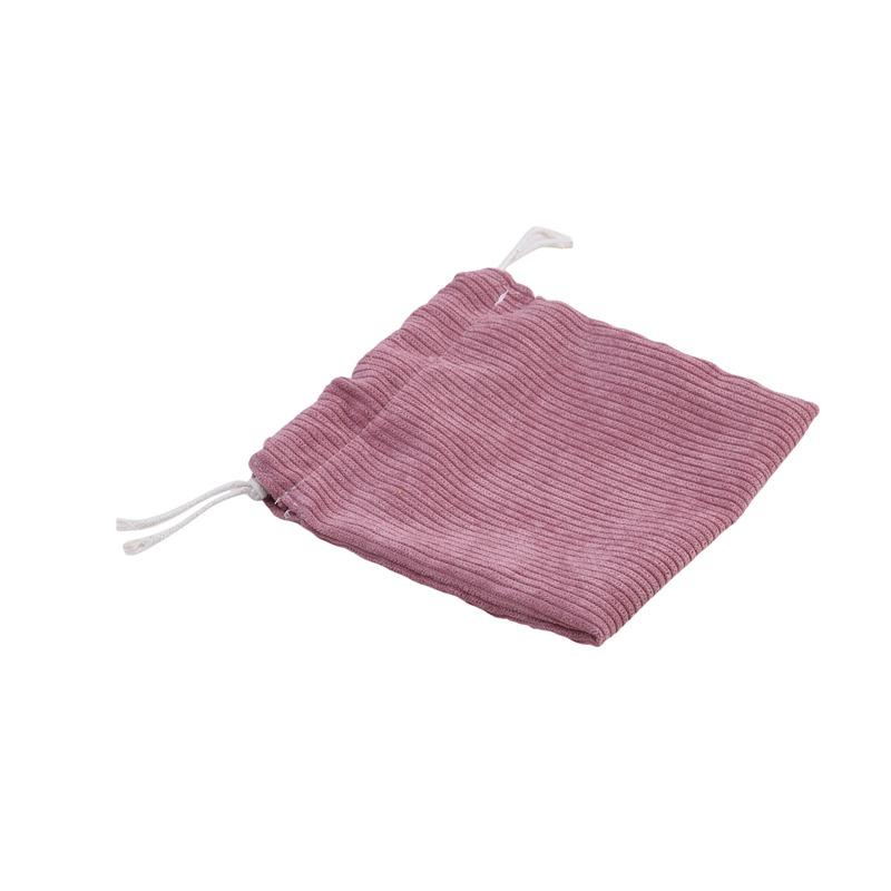 Corduroy Storage Bag Drawstring Strap Pocket Makeup Bag Women's Portable Portable Large Capacity Zero Money Bag