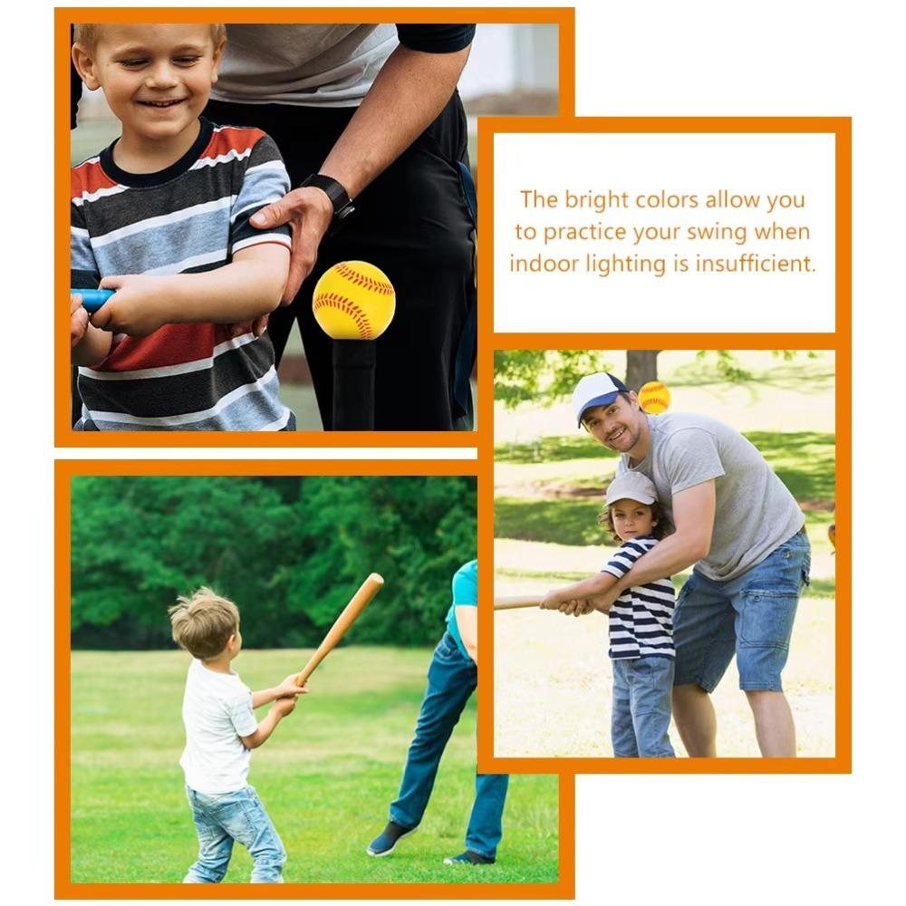 PU Training Balls Elastic Softball Durable Soft Baseball  Kid