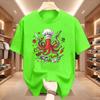 Octopus Chef Tshirt Funny Octopus Cooking T Shirt Unisex Unisex Funny Chef Tshirt Sushi Cotton Short Sleeve Round Neck Tshirts