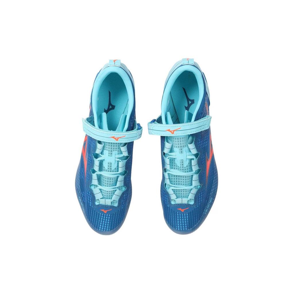 Mizuno Comfortable Shock Absorbing Durable Low Top Running Shoes Unisex Running Shoes Blue Orange U1GA230601