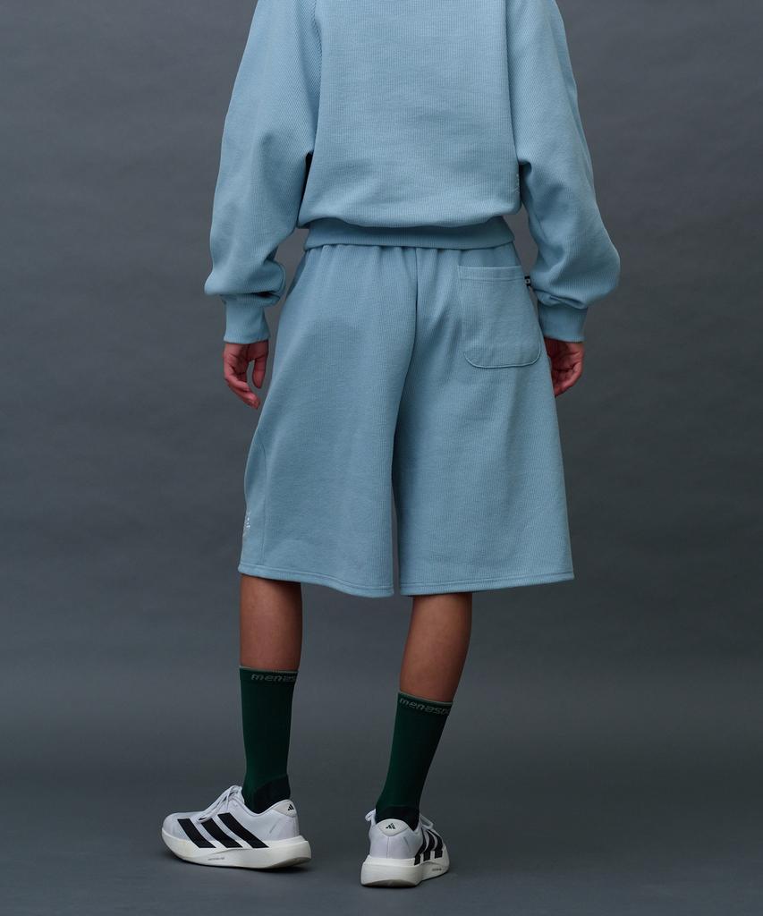 Minasu Waffle Sweat Training Bermuda Pants_Skyblue