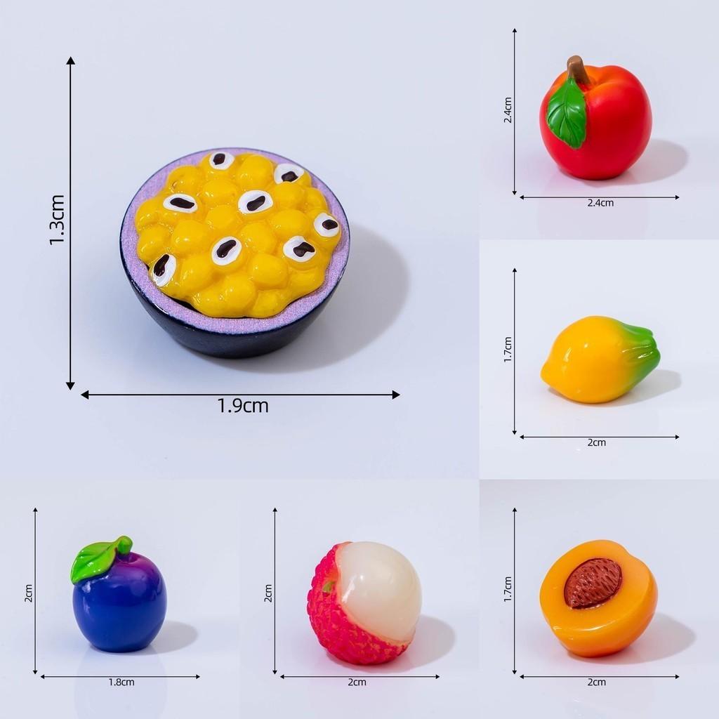 Realistic Miniature Resin Fruit Blind Box Creative Decor For Dollhouse Fans