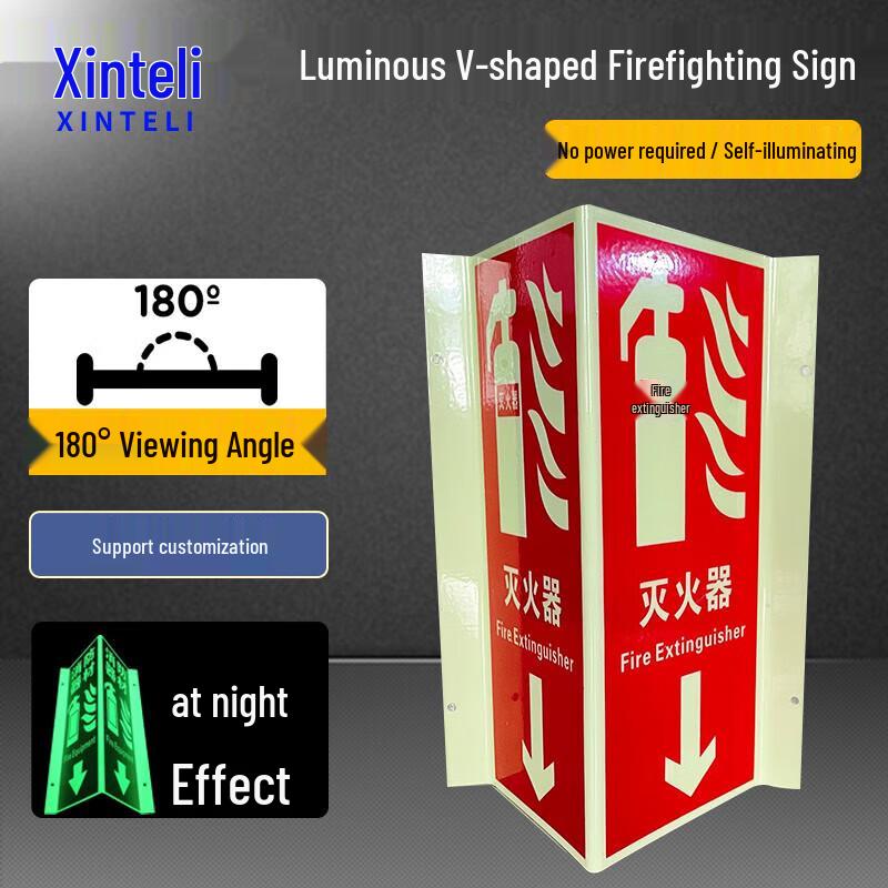 Xinteli Luminous Fire Extinguisher Sign