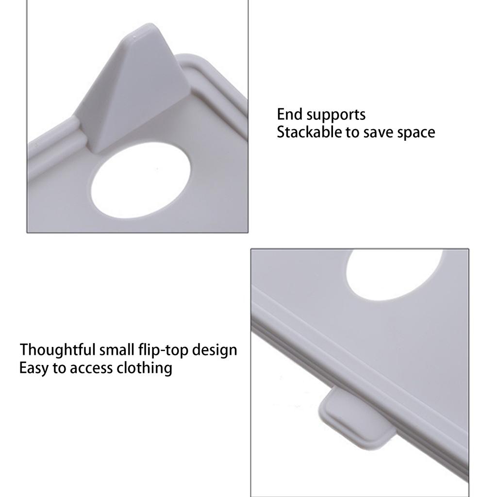 5 Pack Stackable Closet Organizer - Shirt Folding Boards & Shelf Dividers, Space-Saving Wardrobe For T-Shirts, Jeans, Sweaters, Perfect For Home