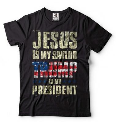 Jesus Is My Savior Trump Is My President Shirt Trump 2024 Tees Patriotic T-Shirt Unisex T-Shirt