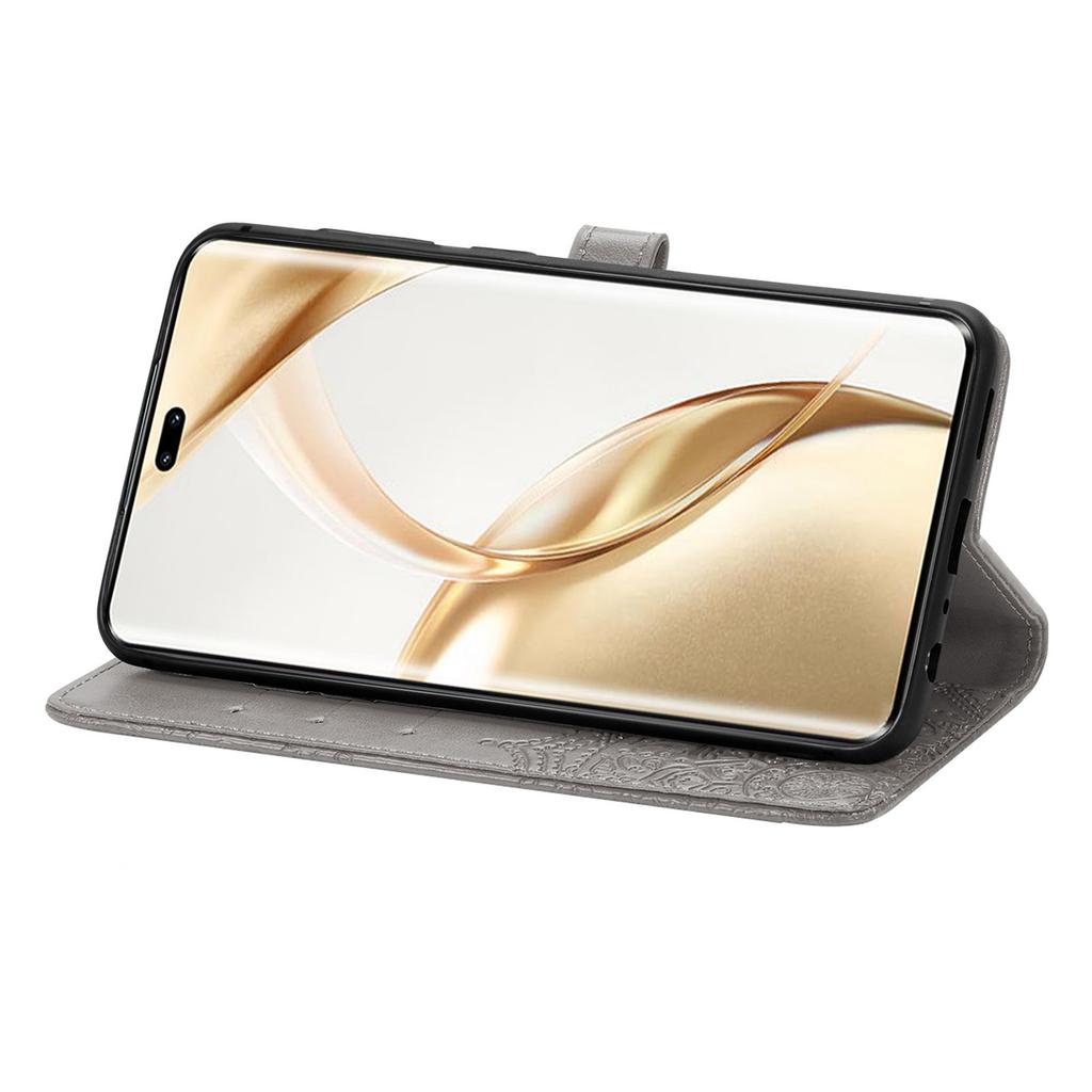 For Honor 200 Pro 5G Case Embossed Mandala Leather Phone Cover Magnetic Flip Wallet