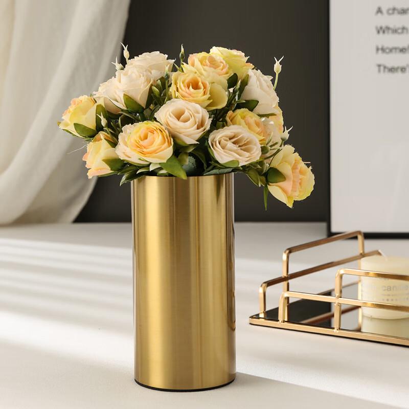 Weijin Modern Minimalist Gold Metal Vase