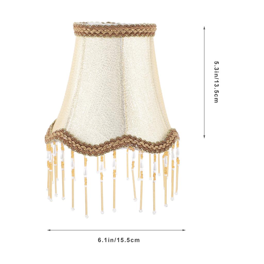 European Crystal Lampshade Shades for Table Desk Wall Small Fabric Light Drum