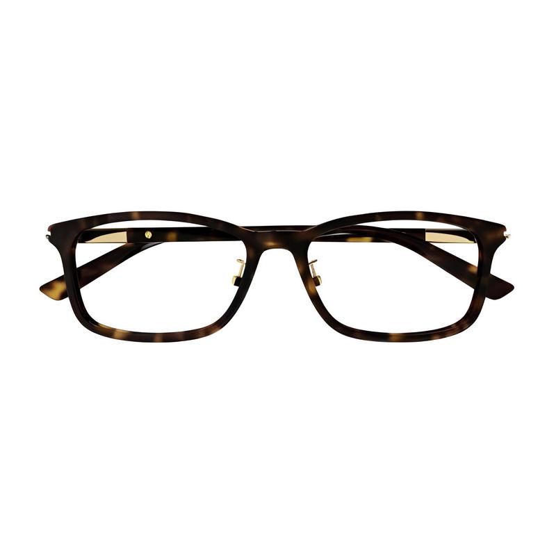 Gucci Optical Glasses [Available Prescriptions] Logo Decoration, Irregular Tortoiseshell 55 Glasses Case (random Size and Color) + Glasses Cloth