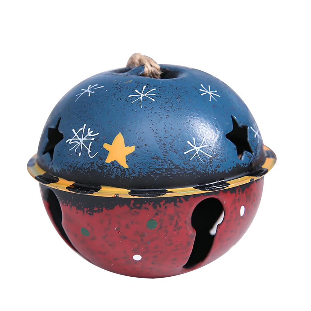 

Рождественские украшения Цветной колокольчик Кулон Рождественская елка Аксессуары Подвесной колокольчик синий