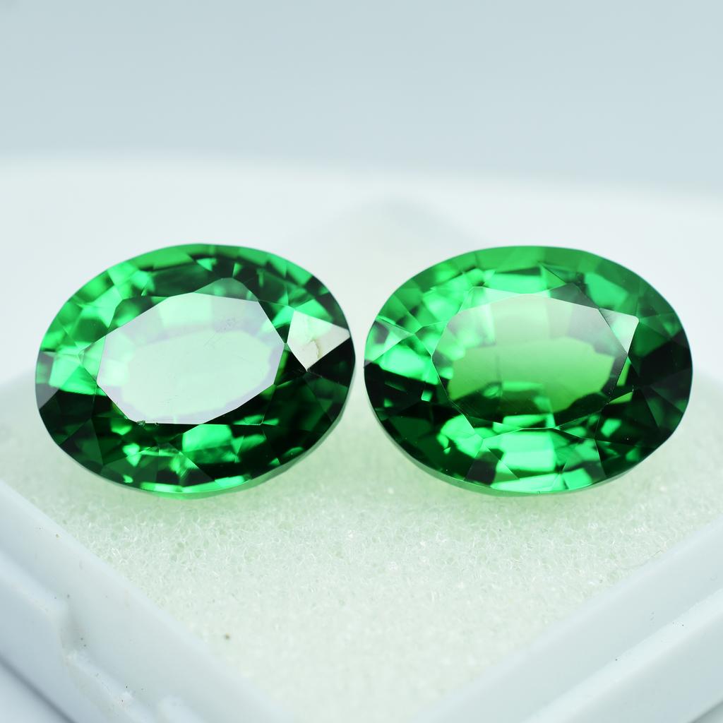 Natural Tsavorite Green Garnet Oval Cut 8 To 10 Ct Certified Loose Gemstones