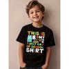 Boys  First Day of School Print Crewneck Short Sleeve Tee