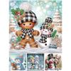 Snowman 5D DIY Diamond Art Painting Kits for Home Wall Decoration Special Shape Partial Drill Dimond Art Paintings 11.81x11.81in