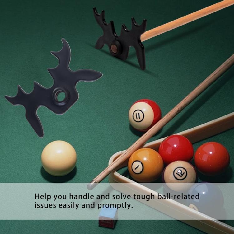 Pool Billiard Cue Bridge Head Plastic Slip-On Bridge Portable Mooseheads Bridge Head Billiards Pool Cue Accessory