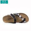 Fashion Low-top cork beach flip-flops beaded couple beach flip-flops soft heel flat slippers women summer unisex slippers