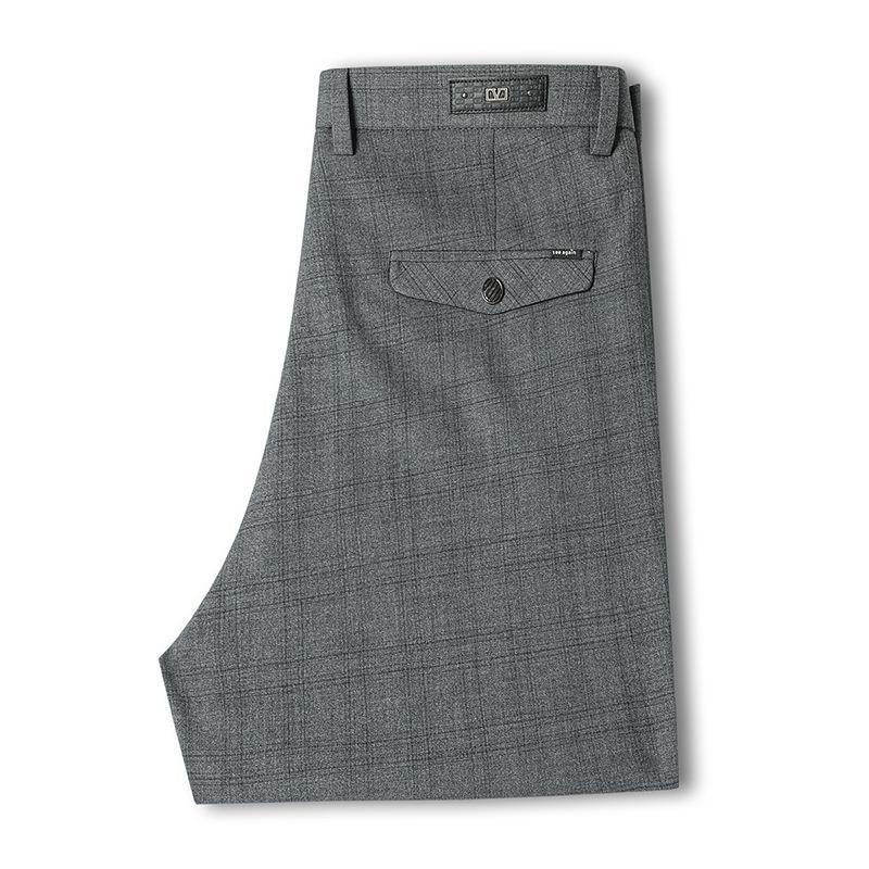 2026 Men s Slim Fit Cotton Linen Plaid Cropped Pants - Spring/Summer Korean Style Casual Wear 38 серый