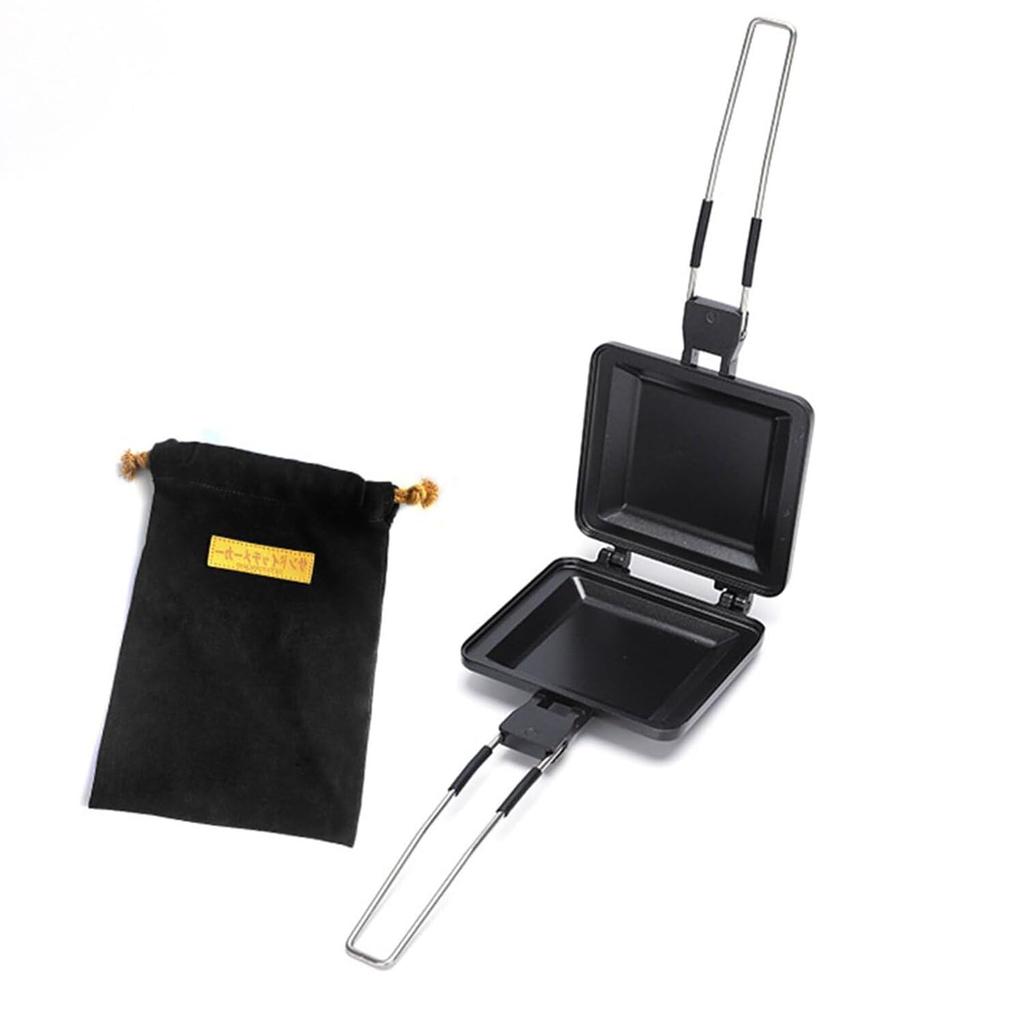 Foldable aluminum alloy toast frying breakfast cooking aluminum alloy material maker, pan, pan,