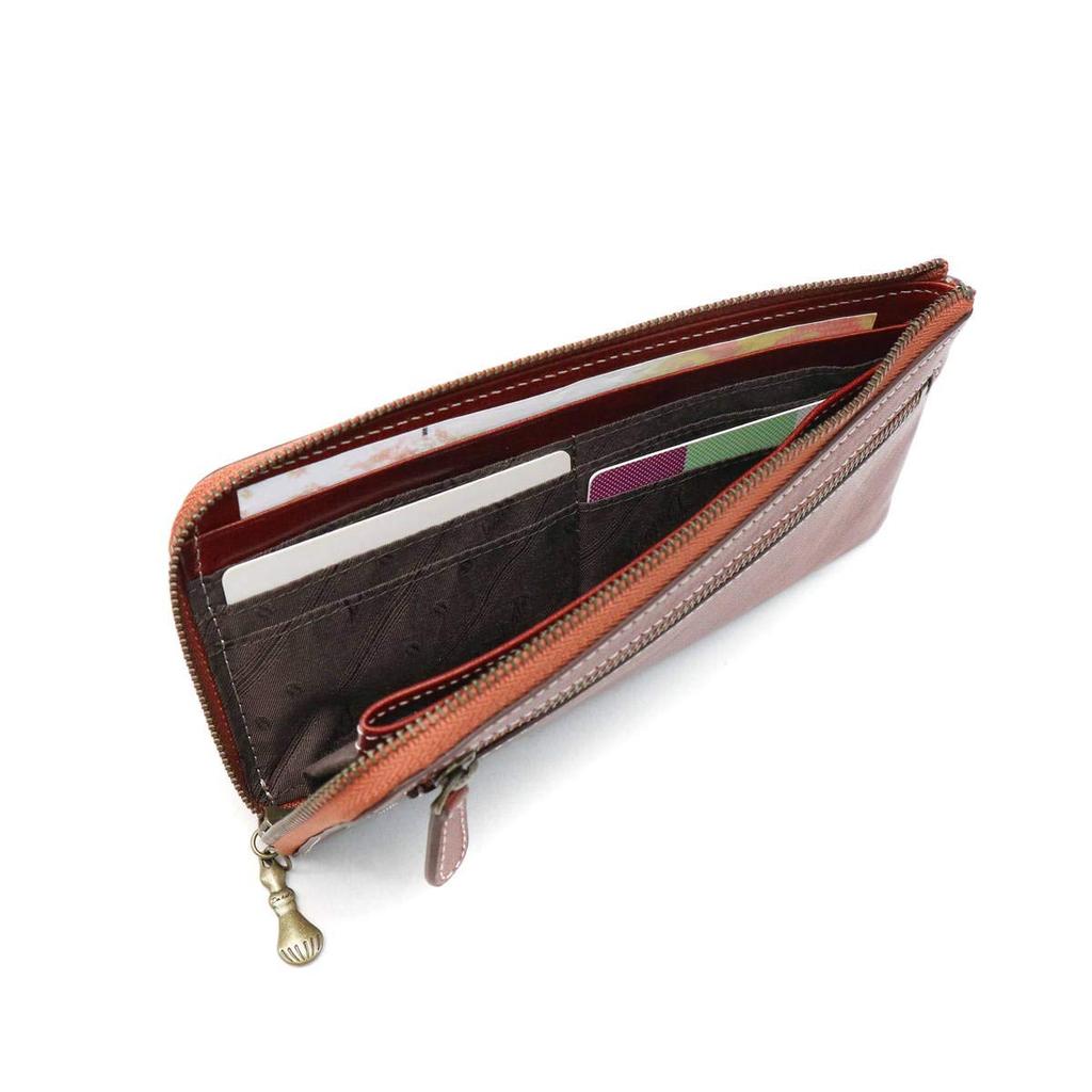 Dakota Long Wallet with L-Shaped Zipper, 0035897, Fons Series, Red, DA-35897-30