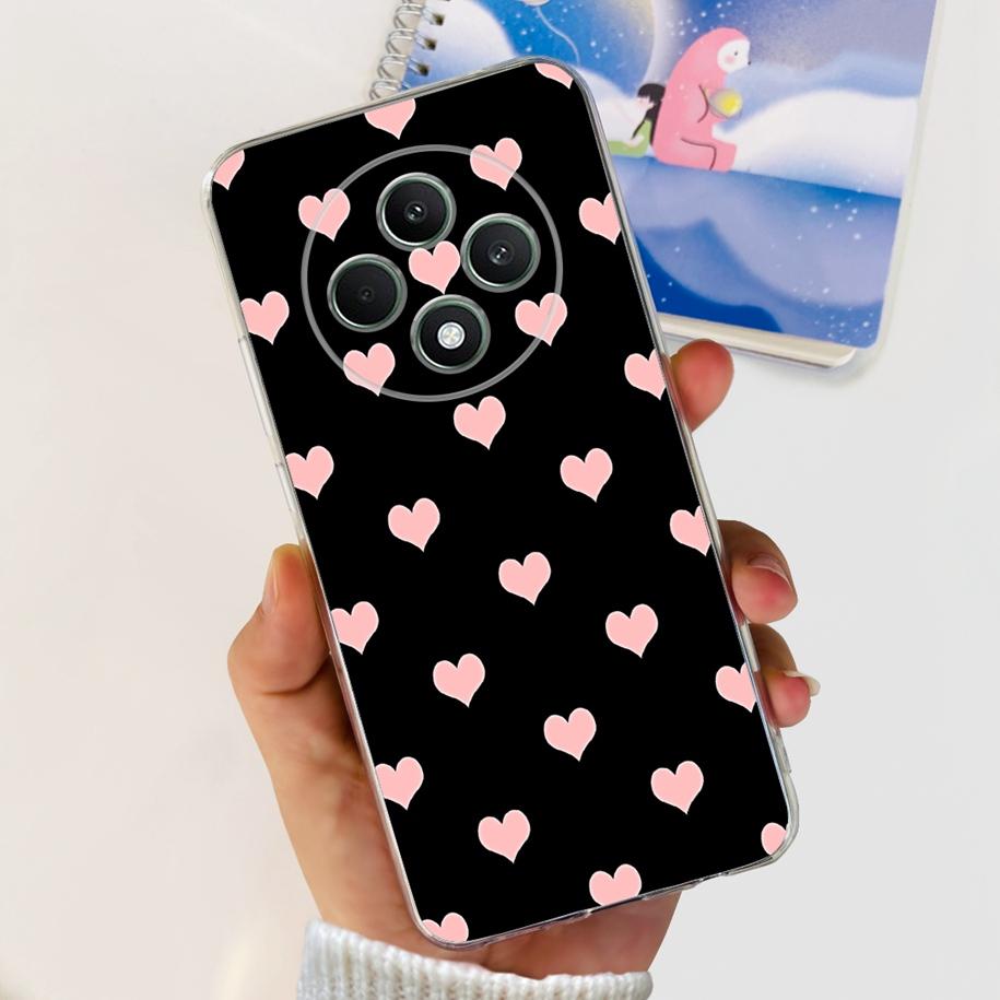 For Oppo Reno12 F Case CPH2637 Shockproof Cover Cute Cat Cartoon Soft Slim Clear Phone Cases For OPPO Reno 12F 4G CPH2687 Fundas